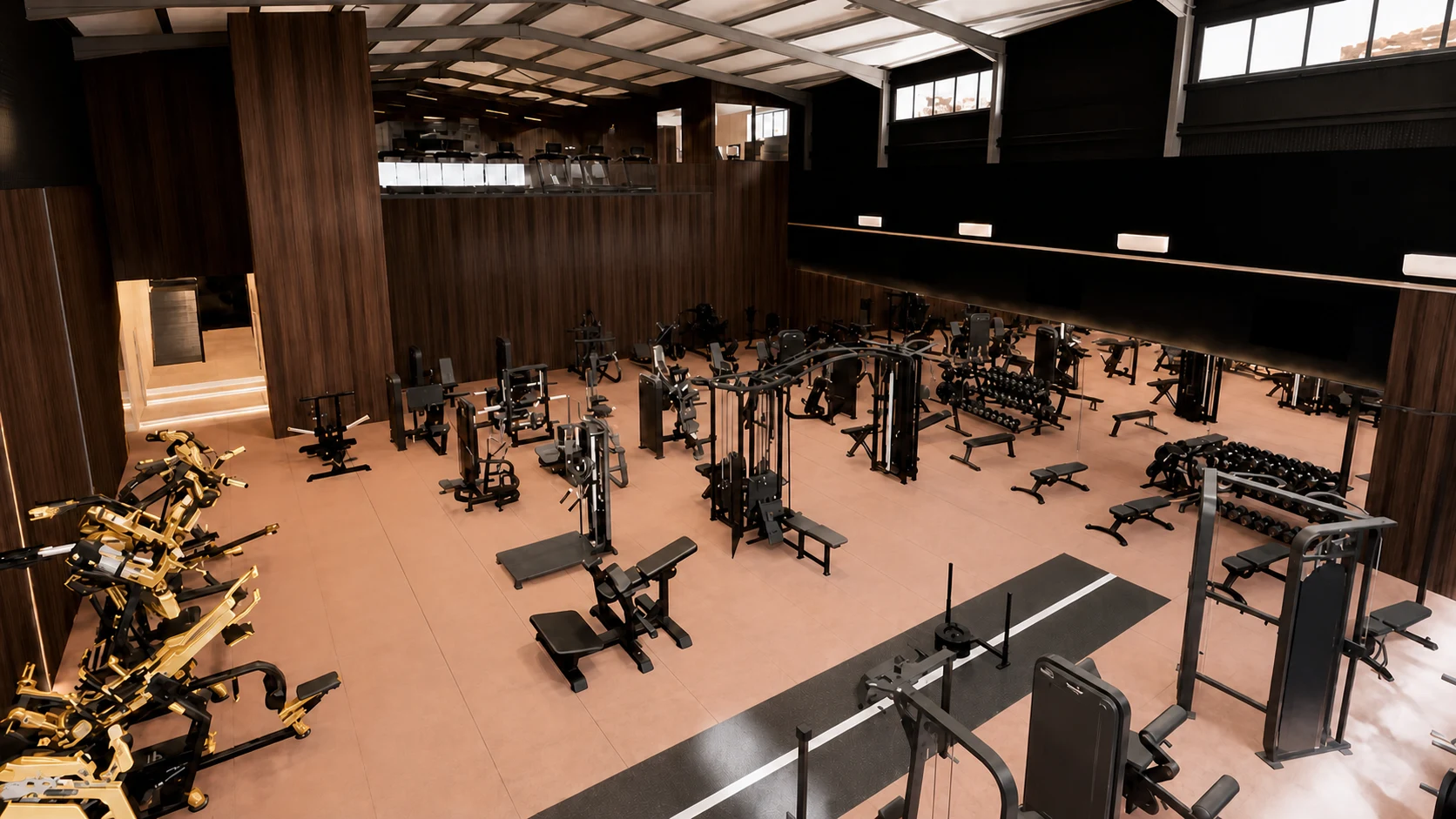 Render da zona principal de treino da KVBE